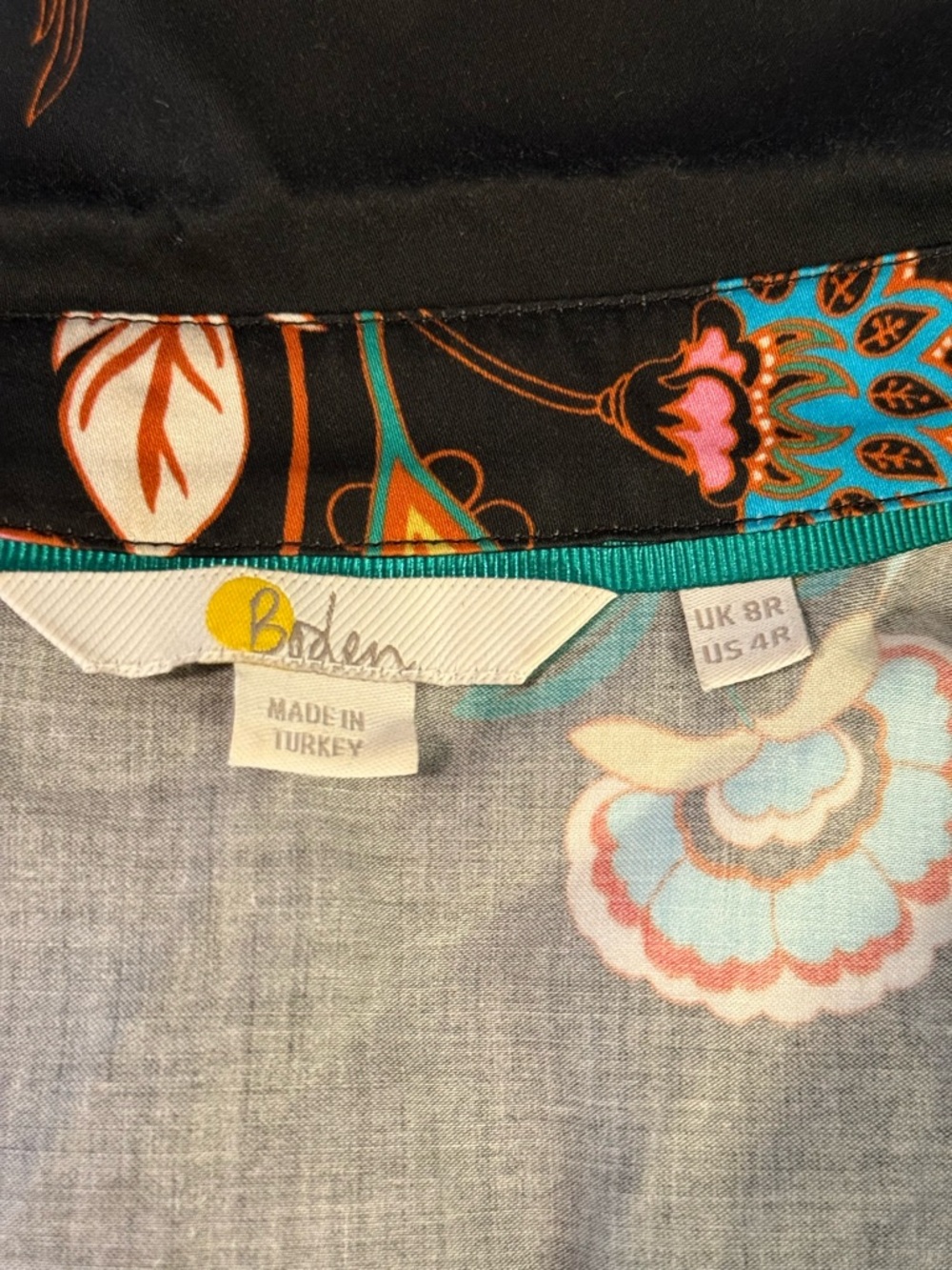 Boden Isodora Midi Shirt Dress in a black paisley chintz print - Picture 6 of 10